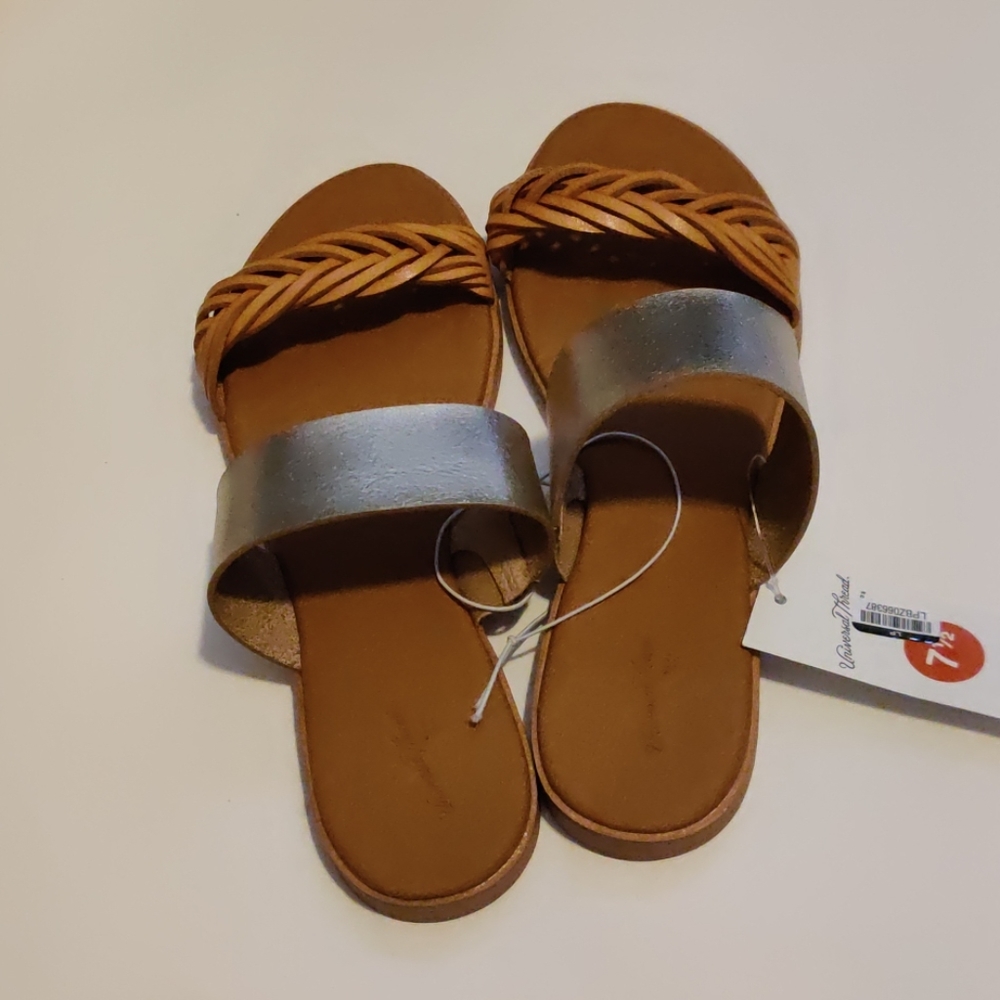 Torri two brand braided sandals Gold